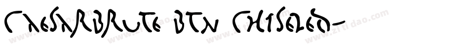 CaesarBrute BTN Chiseled字体转换